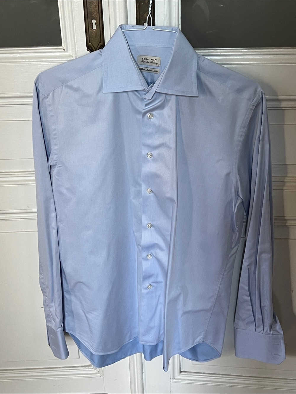Zara Light Blue Men's Dress Shirt - Point Collar